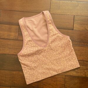 Athleta Cheetah Crop Top